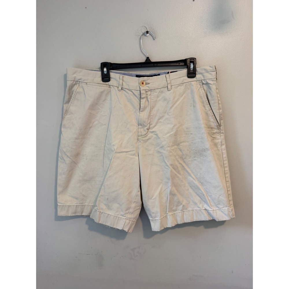 Tommy Hilfiger Mens Classic Fit Chino Shorts Beige Khaki Size 38 Cotton